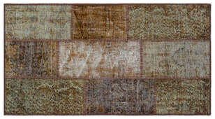 Apex Patchwork Unique Kahve 26137 080 cm X 150 cm (1)