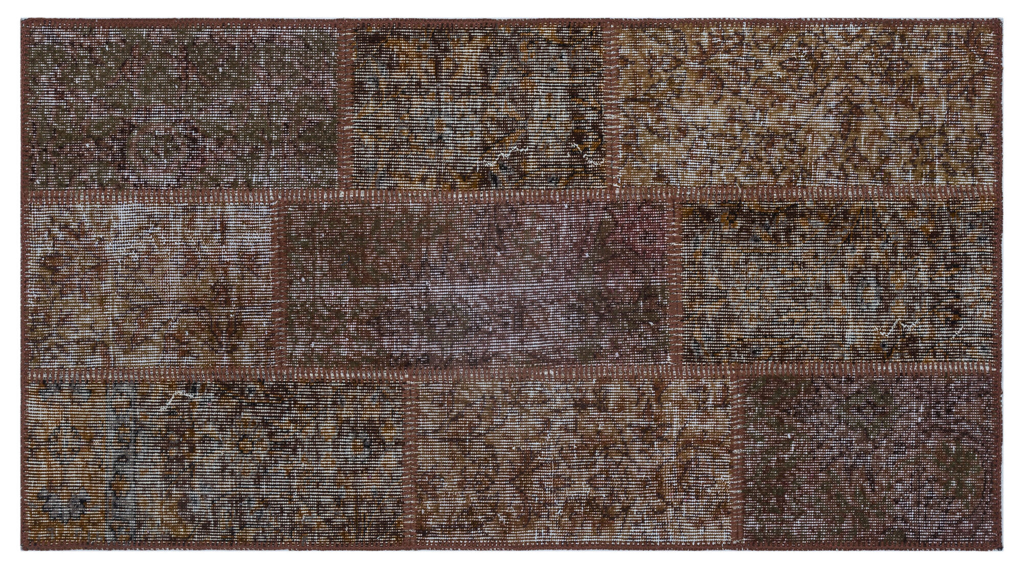 Apex Patchwork Unique Kahve 26194 080 cm X 150 cm
