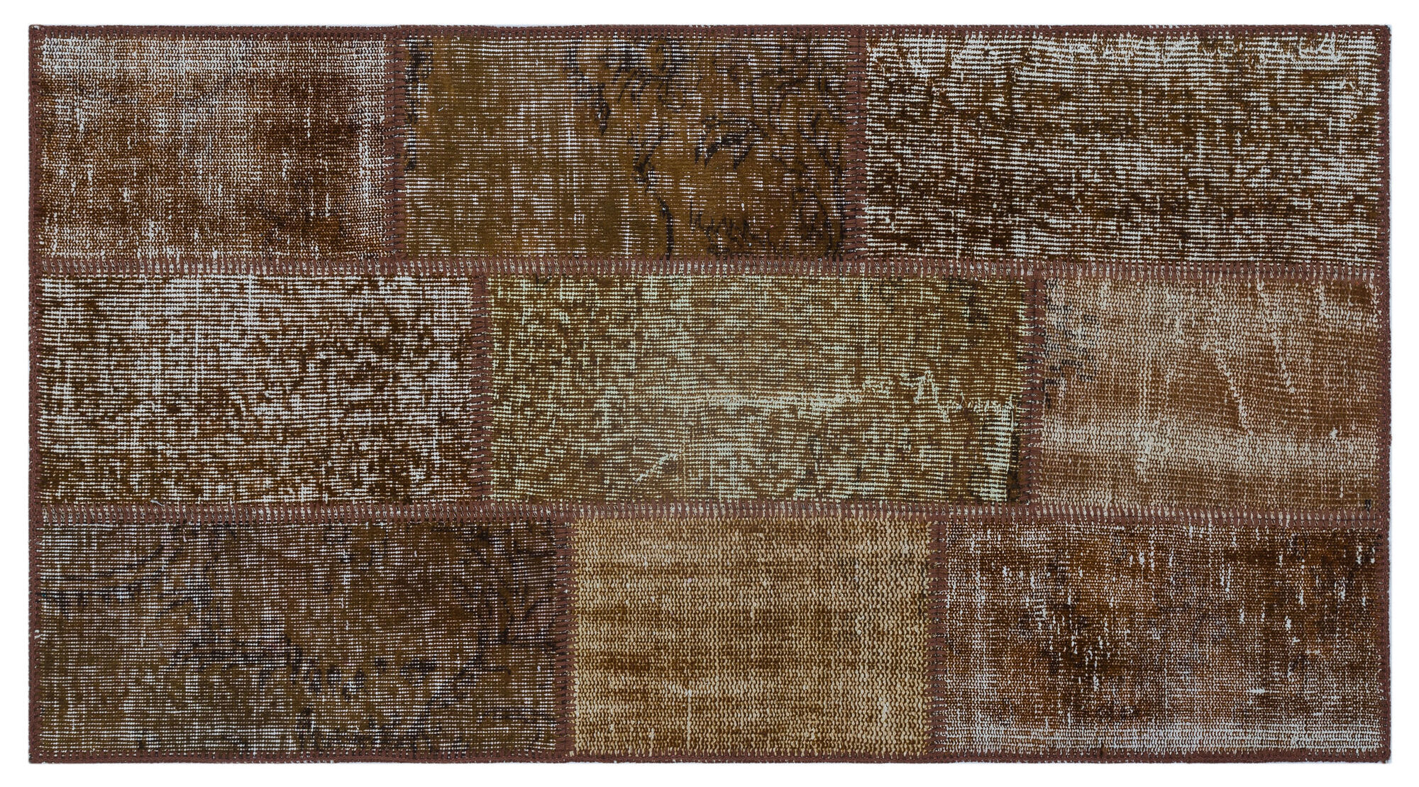 Apex Patchwork Unique Kahve 26223 080 cm X 150 cm
