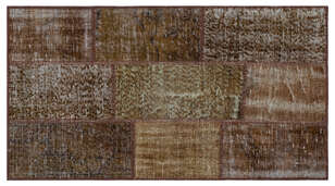 Apex Patchwork Unique Kahve 26223 080 cm X 150 cm (1)