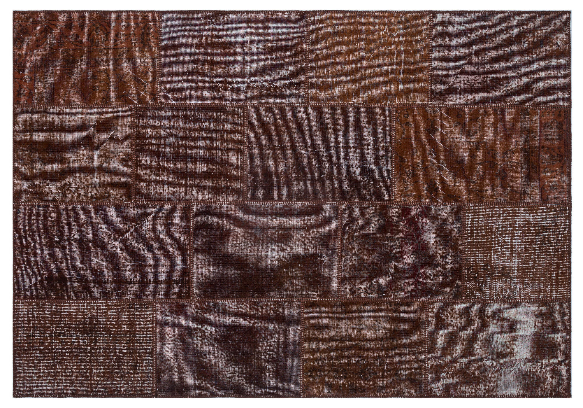 Apex Patchwork Unique Kahve 26334 160 Cm X 230 Cm