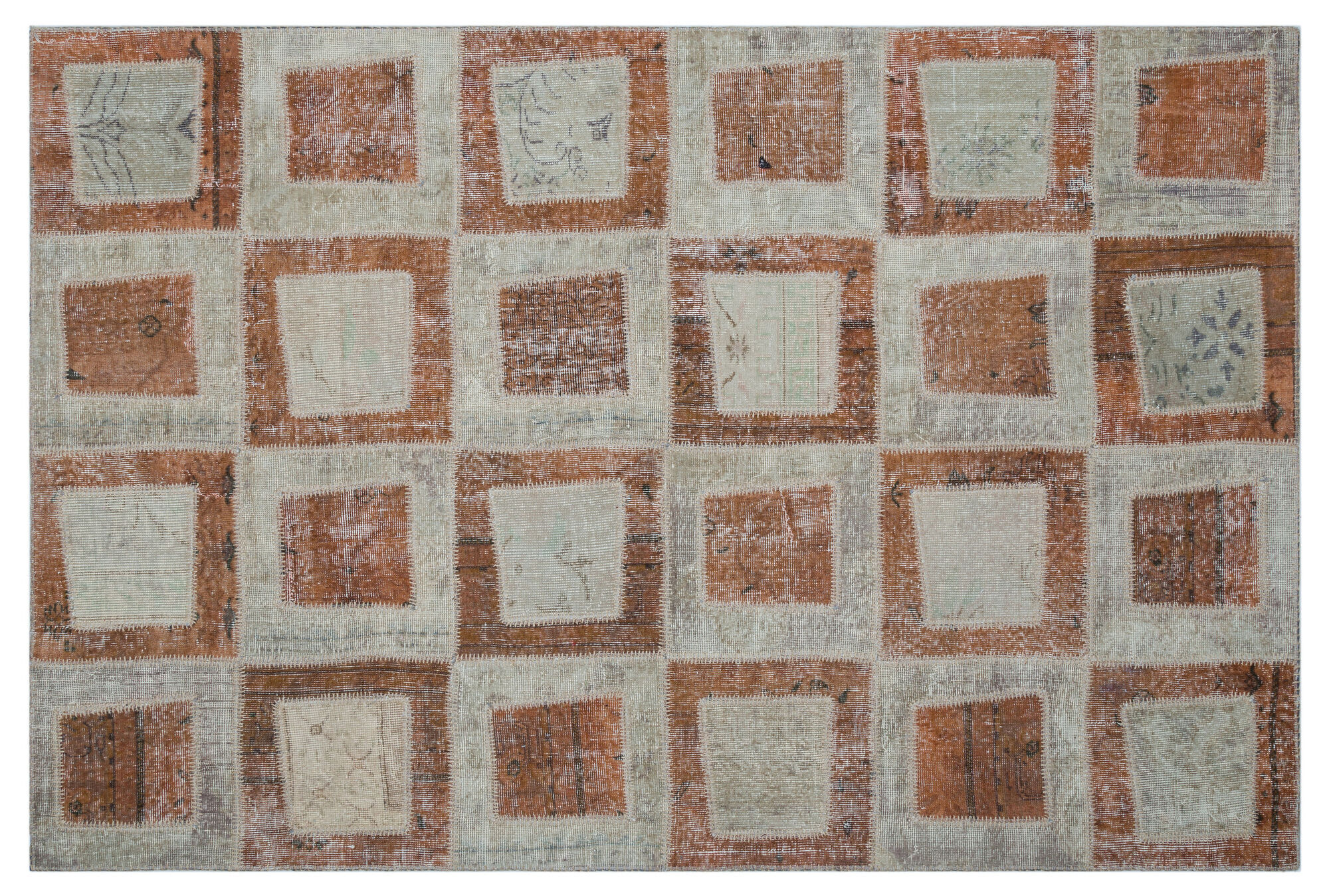 Apex Patchwork Unique Kahve 26409 160 cm X 240 cm