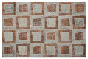 Apex Patchwork Unique Kahve 26409 160 cm X 240 cm (1)