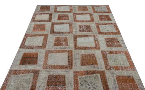 Apex Patchwork Unique Kahve 26409 160 cm X 240 cm - 3