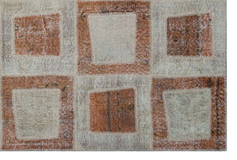 Apex Patchwork Unique Kahve 26409 160 cm X 240 cm - 4