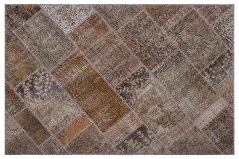 Apex Patchwork Unique Kahve 26648 120 cm X 180 cm - 1