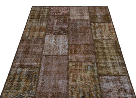 Apex Patchwork Unique Kahve 26664 120 cm X 180 cm - 3