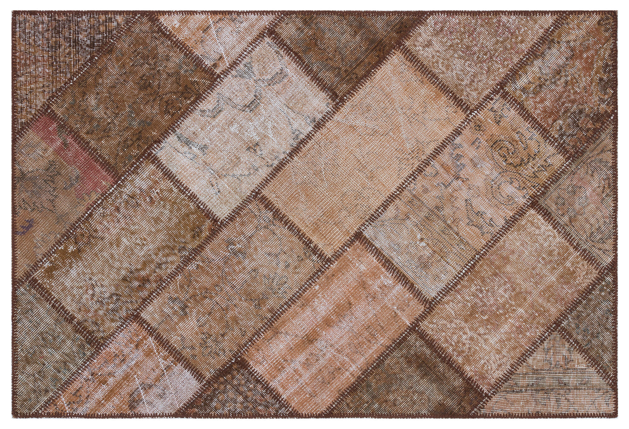 Apex Patchwork Unique Kahve 29461 121 cm X 180 cm