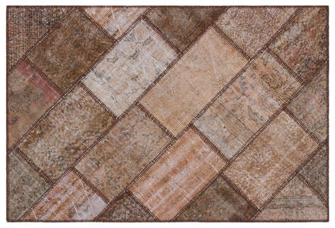 Apex Patchwork Unique Kahve 29461 121 cm X 180 cm - 1