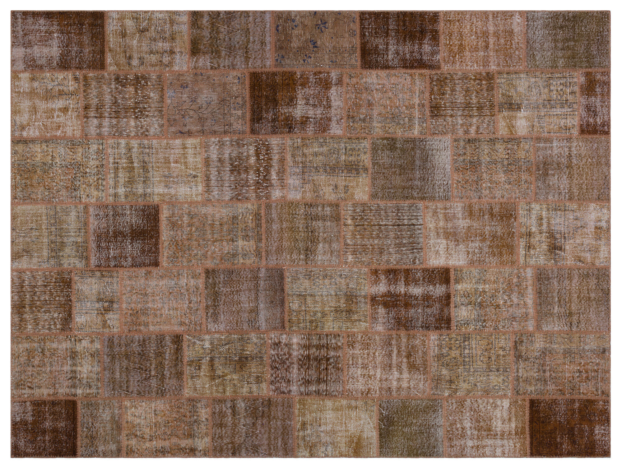 Apex Patchwork Unique Kahve 29501 277 cm X 366 cm