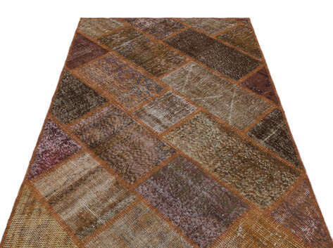 Apex Patchwork Unique Kahve 31110 120 cm X 180 cm - 3