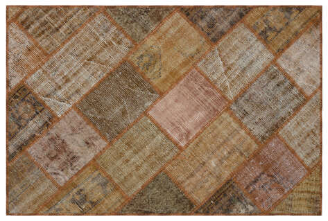 Apex Patchwork Unique Kahve 31113 120 cm X 180 cm - 1