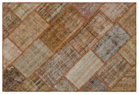 Apex Patchwork Unique Kahve 31141 120 cm X 180 cm - 1