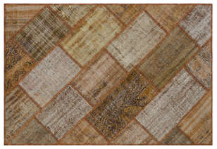 Apex Patchwork Unique Kahve 31149 120 cm X 180 cm (1)