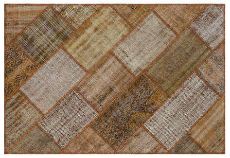 Apex Patchwork Unique Kahve 31149 120 cm X 180 cm - 1