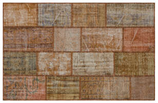 Apex Patchwork Unique Kahve 31186 120 cm X 180 cm (1)