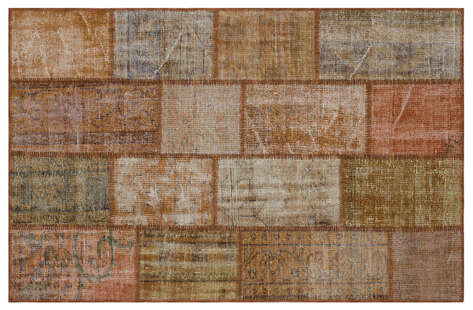 Apex Patchwork Unique Kahve 31186 120 cm X 180 cm - 1