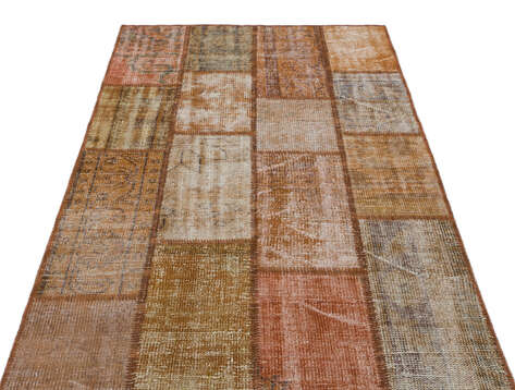 Apex Patchwork Unique Kahve 31186 120 cm X 180 cm - 3