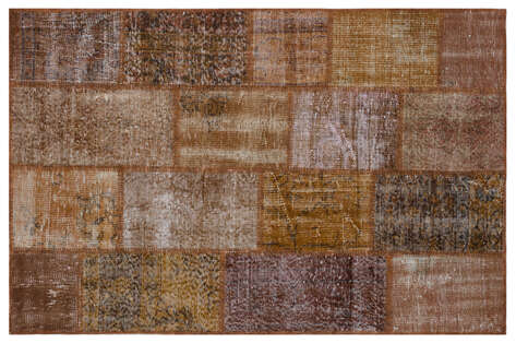 Apex Patchwork Unique Kahve 31188 120 cm X 180 cm - 1