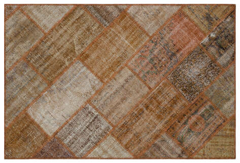 Apex Patchwork Unique Kahve 31192 120 cm X 180 cm - 1