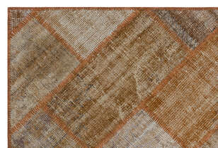 Apex Patchwork Unique Kahve 31192 120 cm X 180 cm - 5