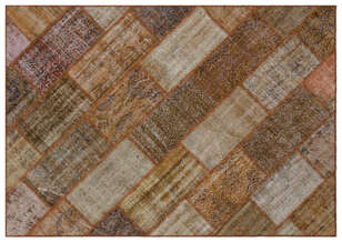 Apex Patchwork Unique Kahve 31313 160 cm X 230 cm (1)
