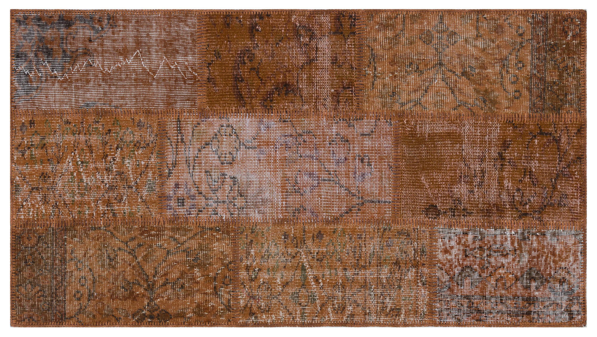 Apex Patchwork Unique Kahve 31395 080 cm X 150 cm