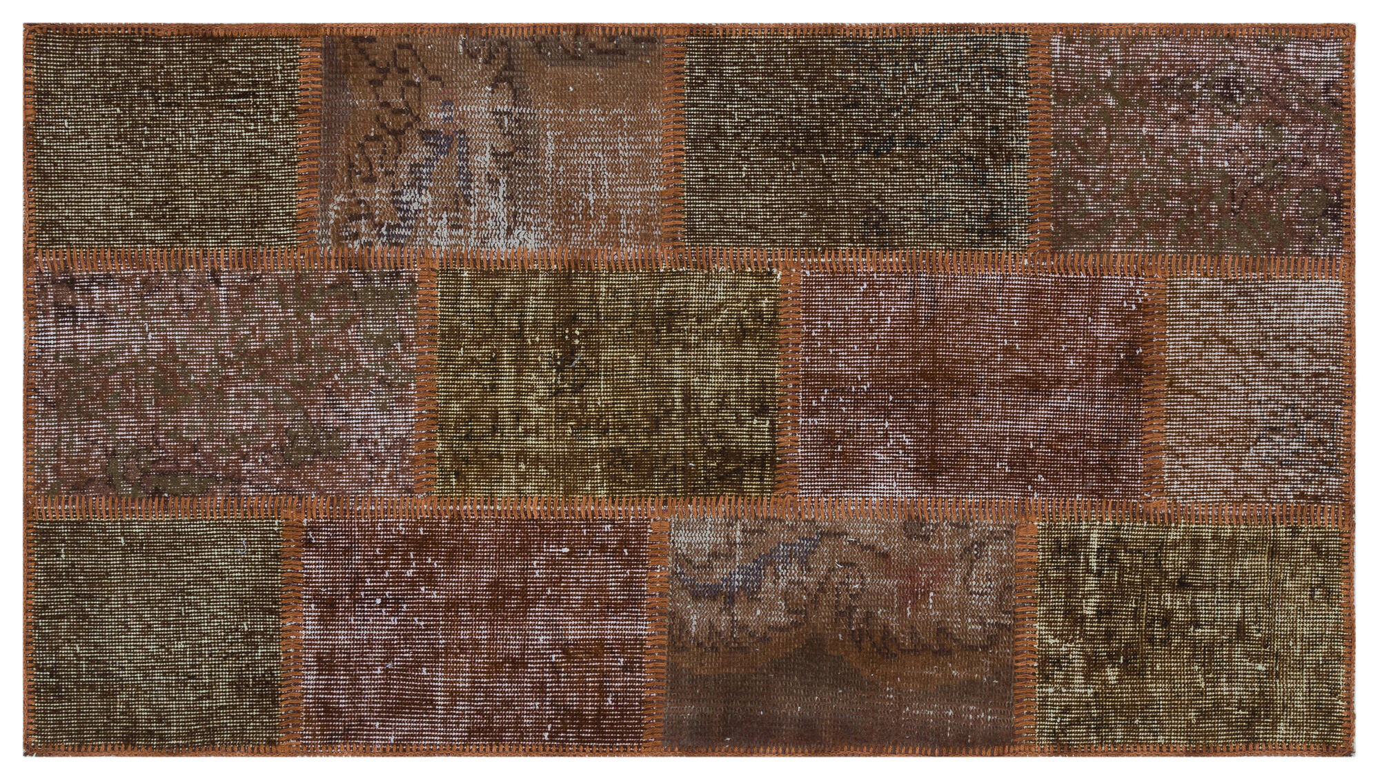 Apex Patchwork Unique Kahve 31418 080 cm X 150 cm