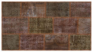 Apex Patchwork Unique Kahve 31418 080 cm X 150 cm (1)