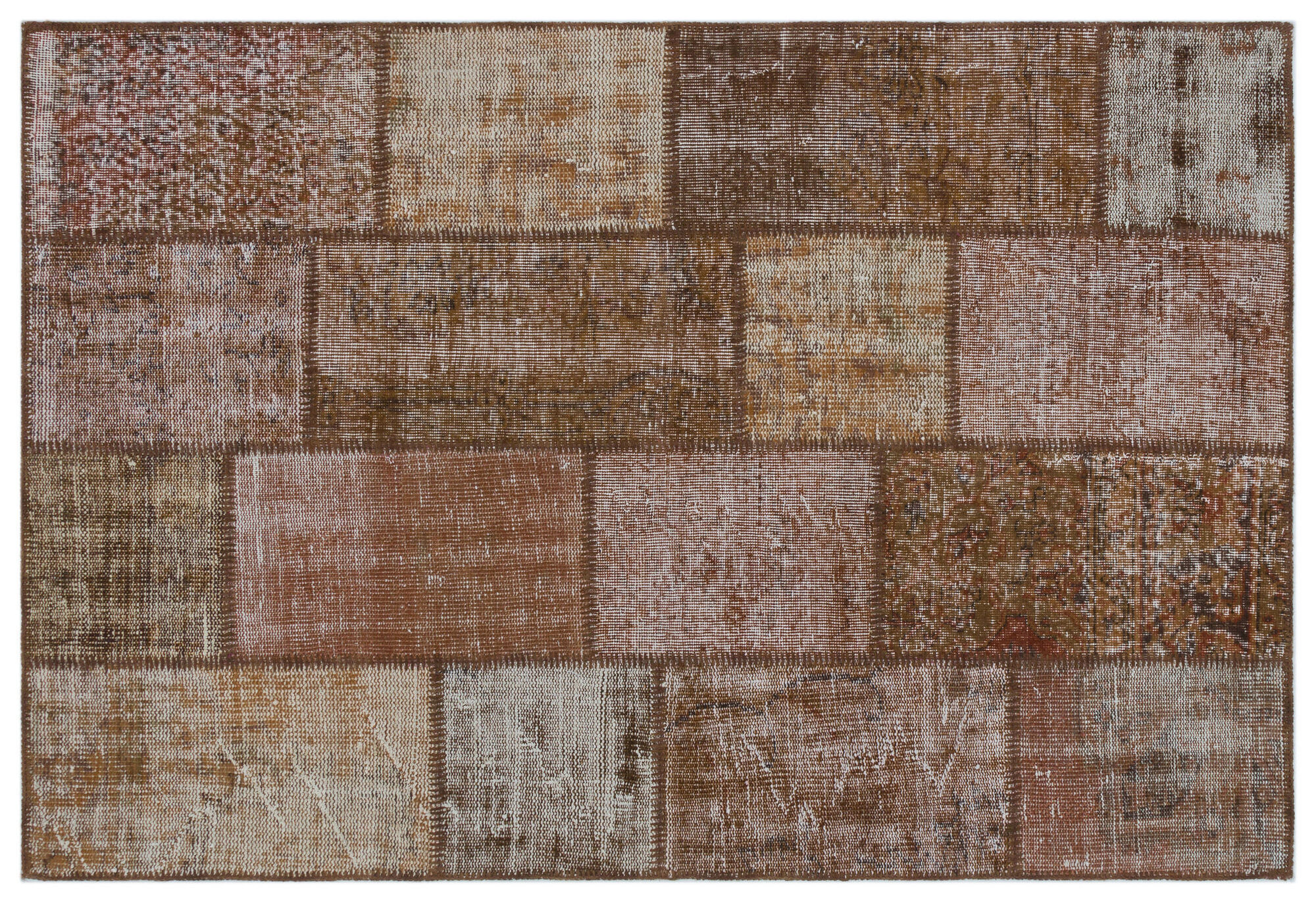 Apex Patchwork Unique Kahve 33122 122 cm X 179 cm