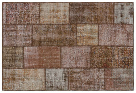 Apex Patchwork Unique Kahve 33122 122 cm X 179 cm - 1