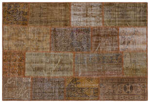 Apex Patchwork Unique Kahve 33195 120 cm X 180 cm (1)