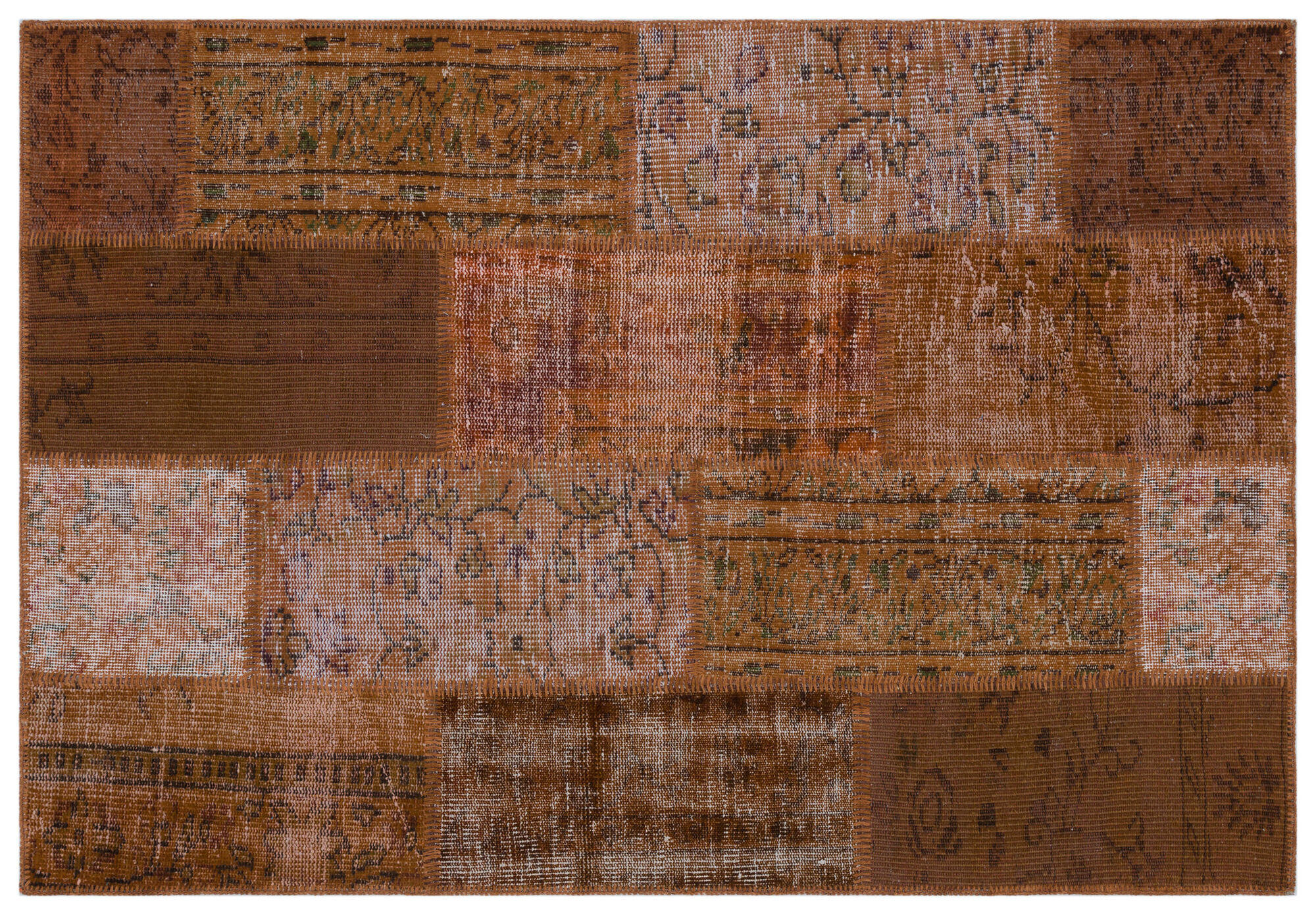 Apex Patchwork Unique Kahve 33197 120 cm X 175 cm