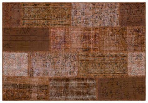Apex Patchwork Unique Kahve 33197 120 cm X 175 cm - 1