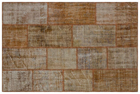 Apex Patchwork Unique Kahve 33204 120 cm X 180 cm - 1