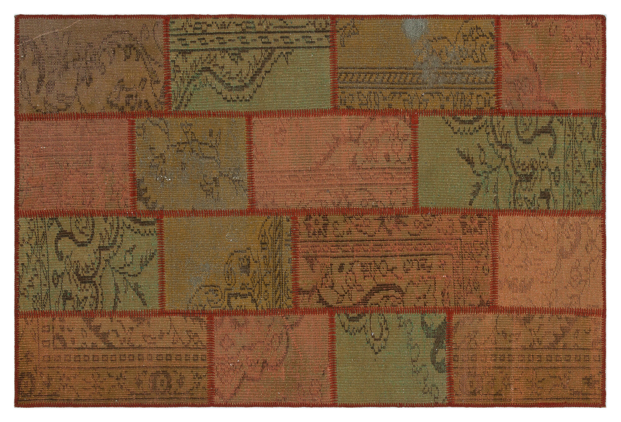 Apex Patchwork Unique Kahve 33848 120 cm X 183 cm