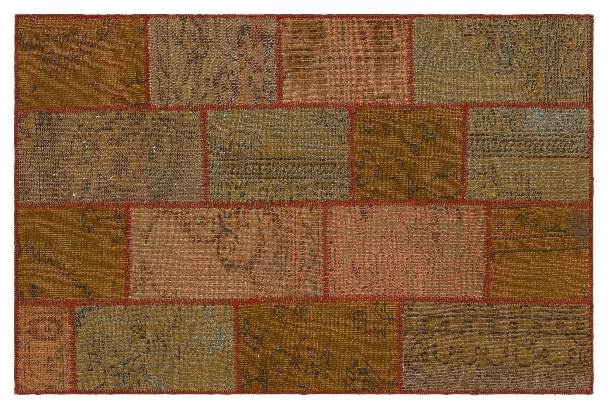 Apex Patchwork Unique Kahve 33853 120 cm X 181 cm