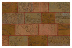 Apex Patchwork Unique Kahve 33853 120 cm X 181 cm (1)