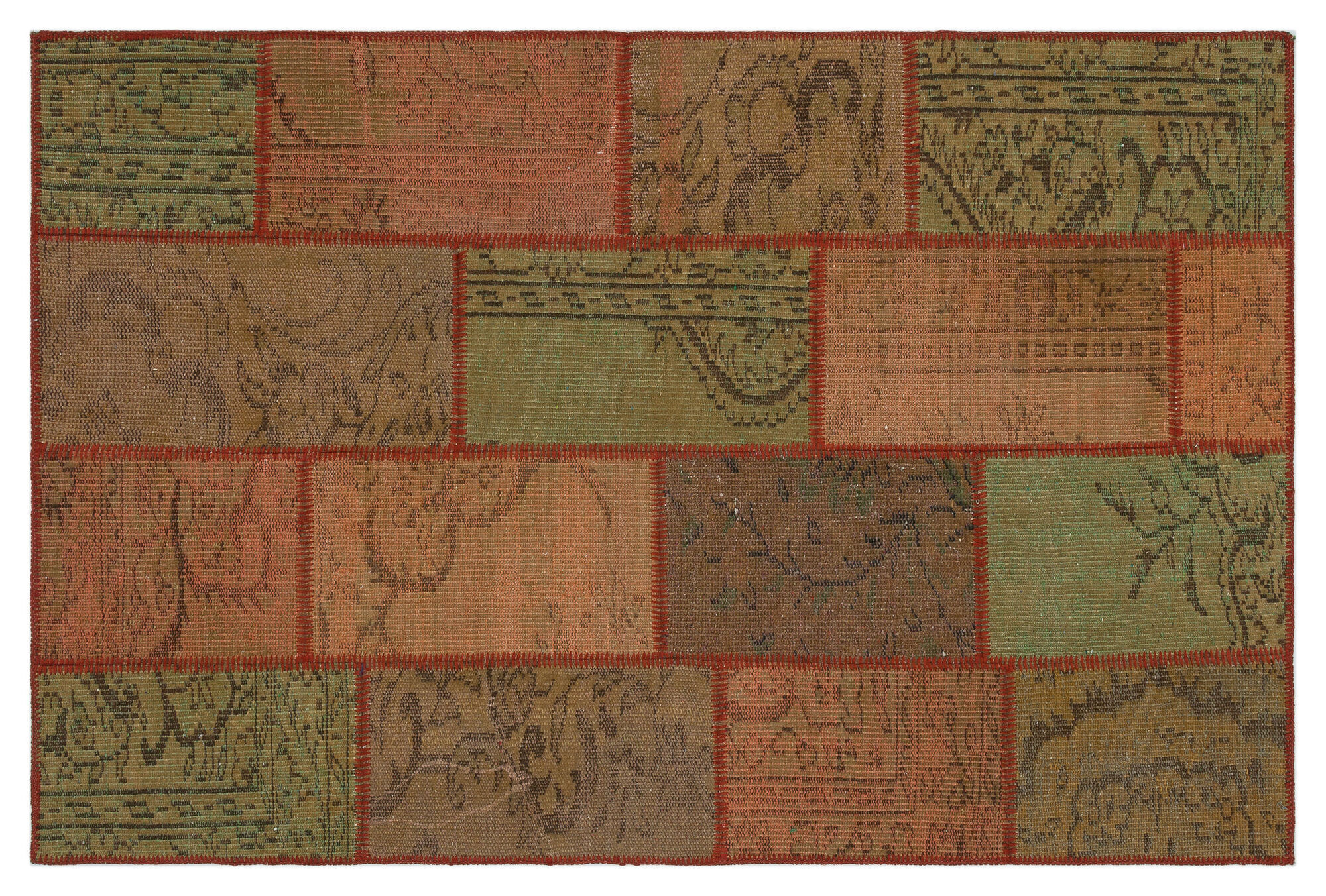 Apex Patchwork Unique Kahve 33863 120 cm X 181 cm