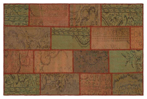 Apex Patchwork Unique Kahve 33863 120 cm X 181 cm - 1
