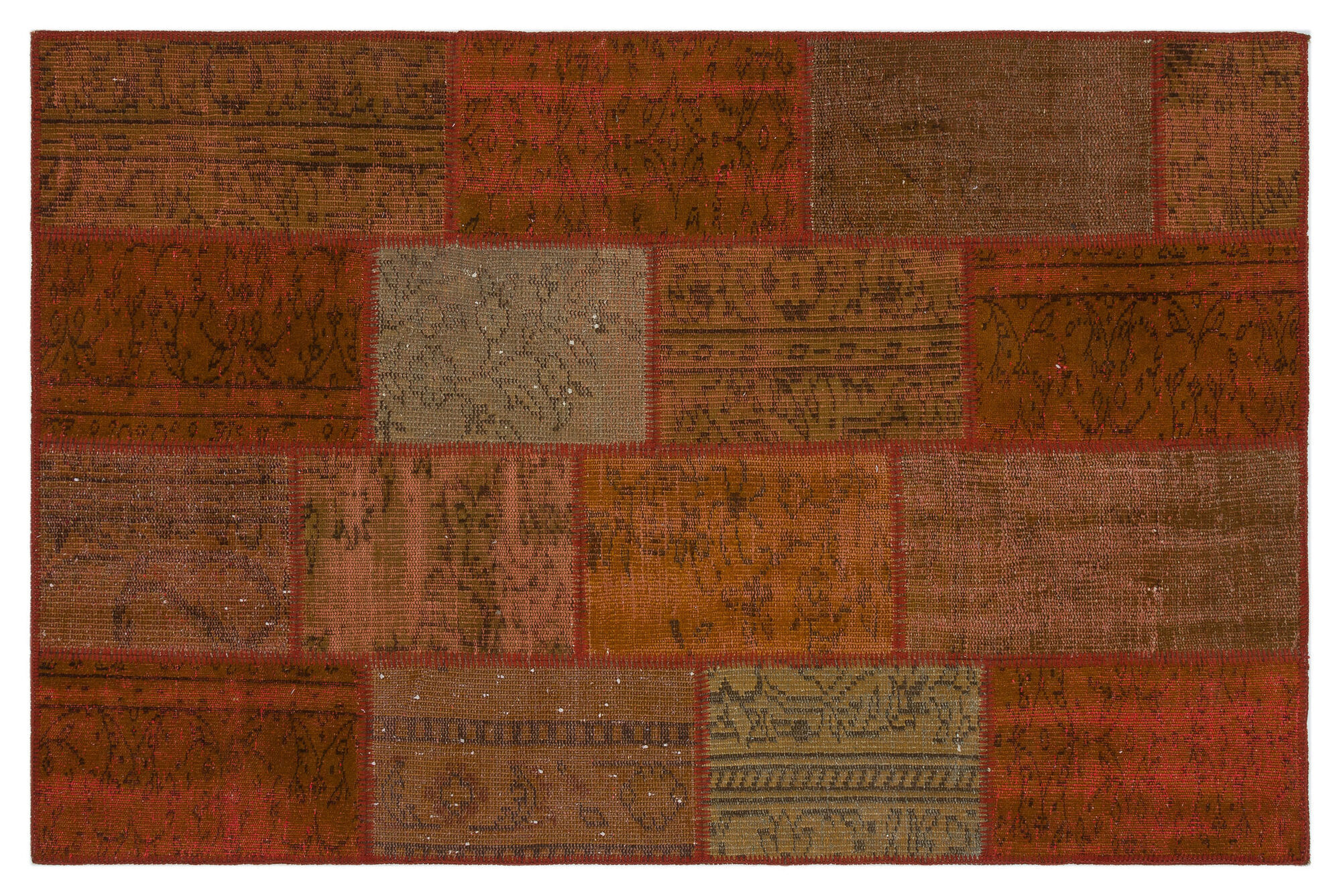 Apex Patchwork Unique Kahve 33864 120 cm X 183 cm