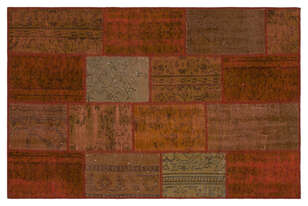 Apex Patchwork Unique Kahve 33864 120 cm X 183 cm (1)