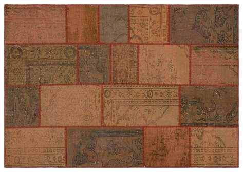 Apex Patchwork Unique Kahve 33913 160 cm X 230 cm - 1