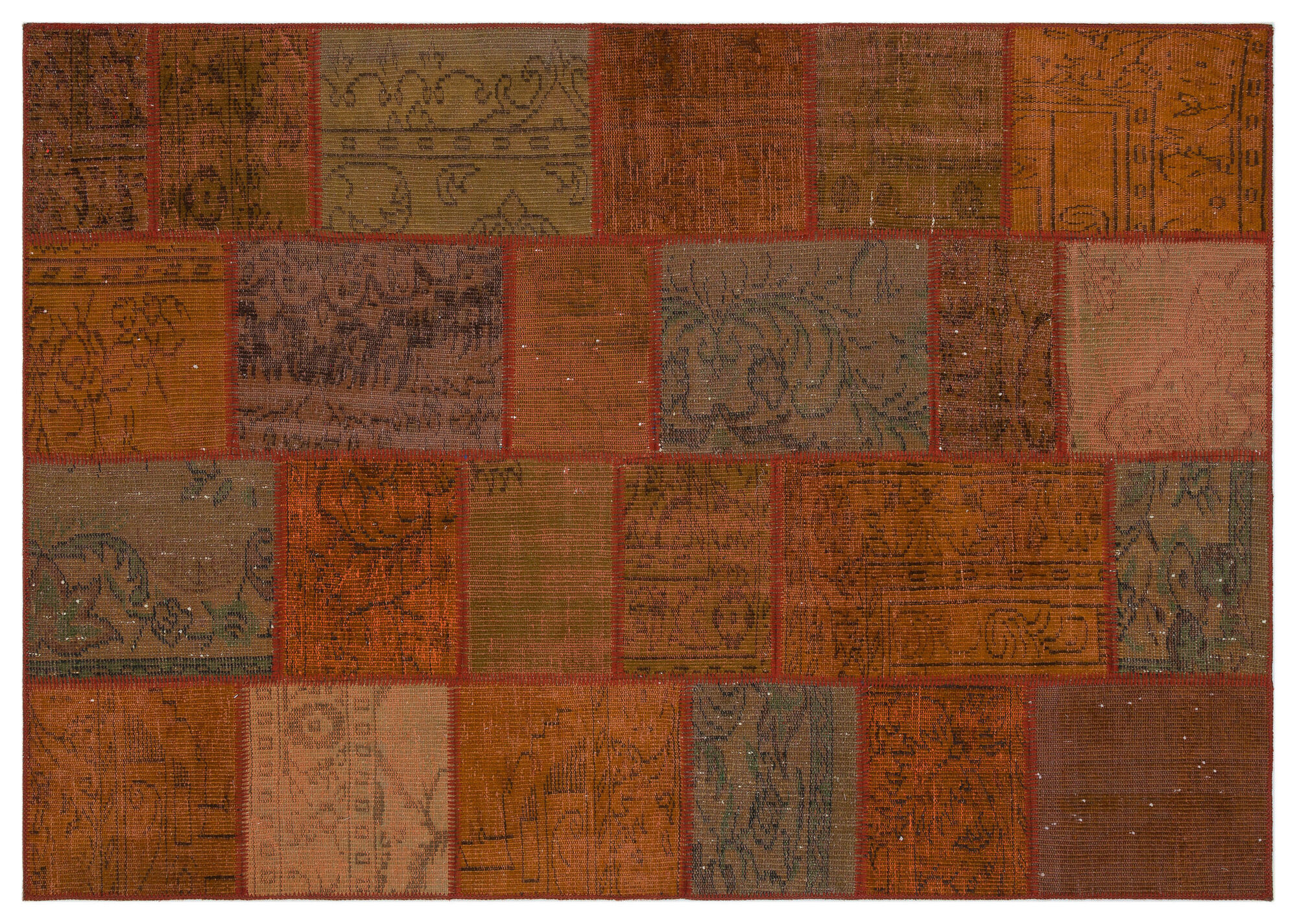 Apex Patchwork Unique Kahve 33942 160 cm X 230 cm