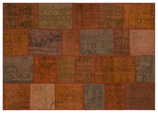 Apex Patchwork Unique Kahve 33942 160 cm X 230 cm (1)