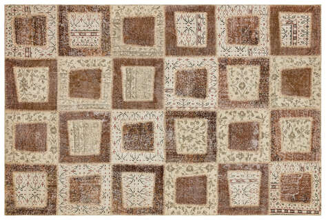 Apex Patchwork Unique Kahve 35446 161 cm X 240 cm - 1