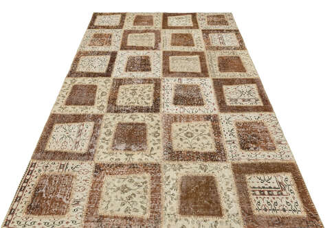 Apex Patchwork Unique Kahve 35446 161 cm X 240 cm - 3