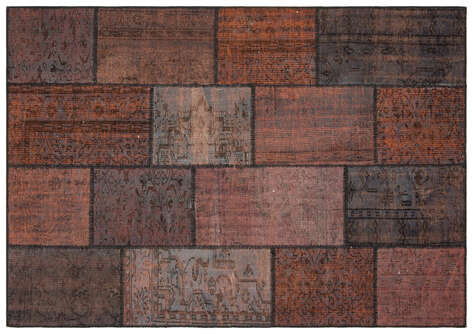Apex Patchwork Unique Kahve 35862 162 cm X 233 cm - 1