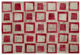 Apex Patchwork Unique Kırmızı 21041 190 cm X 280 cm (1)
