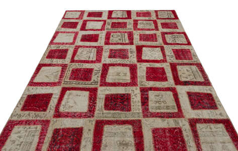 Apex Patchwork Unique Kırmızı 21041 190 cm X 280 cm - 3